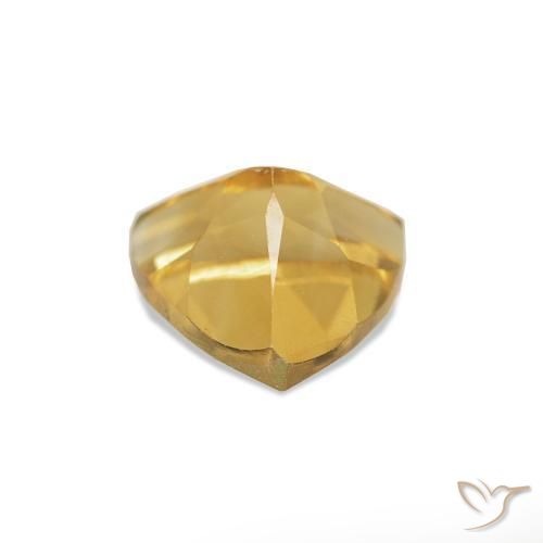 Citrino Oro medio naturale da 0.72 ct, Taglio trillion, VS