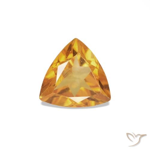 0.36ct Arancione-Oro medio Citrino, Taglio trillion, VS