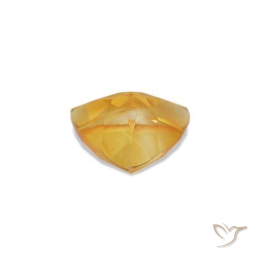 Citrino Arancione-Oro medio naturale da 0.36 ct, Taglio trillion, VS