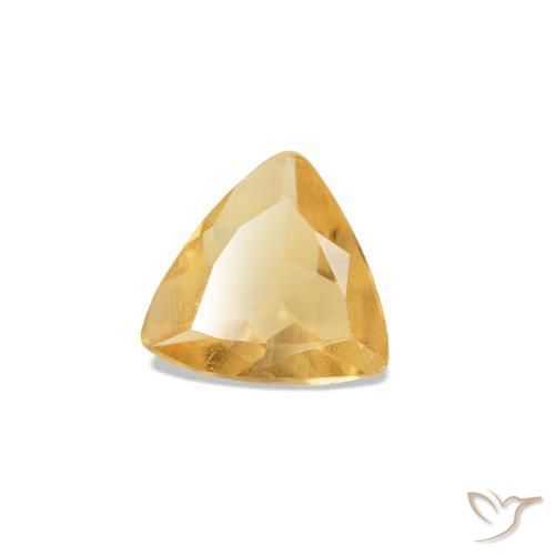 Citrino Arancio chiaro-Oro naturale da 0.26 ct, Taglio trillion, VS