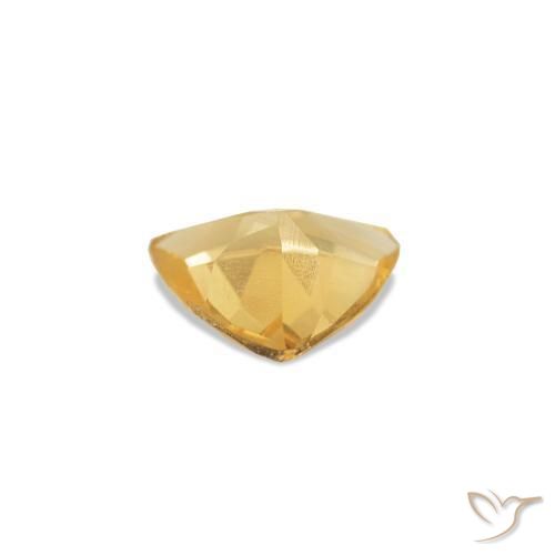 Citrino Arancio chiaro-Oro naturale da 0.26 ct, Taglio trillion, VS