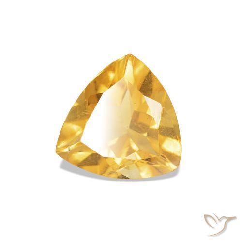 Citrino Oro brillante naturale da 0.64 ct, Taglio trillion, VS-SI