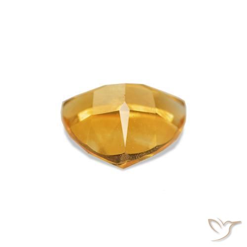 Citrino Medium Light Orange-Gold naturale da 0.59 ct, Taglio trillion, VVS-VS
