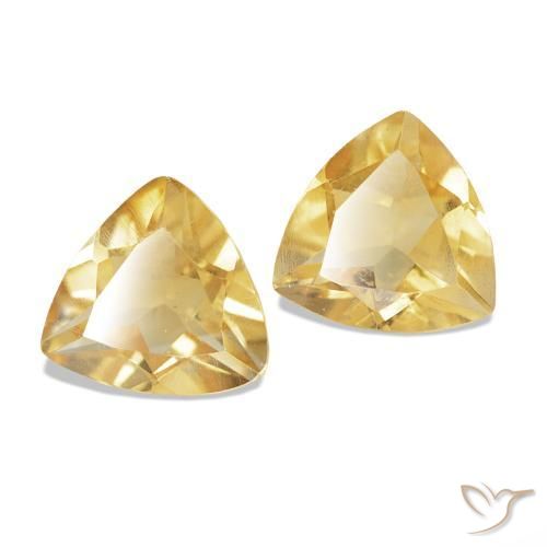 Gemme di Citrino Oro naturale da 0.70 ct, Taglio trillion, VS