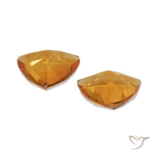 Gemme di Citrino Arancione scuro naturale da 1.00 ct, Taglio trillion, VS-SI