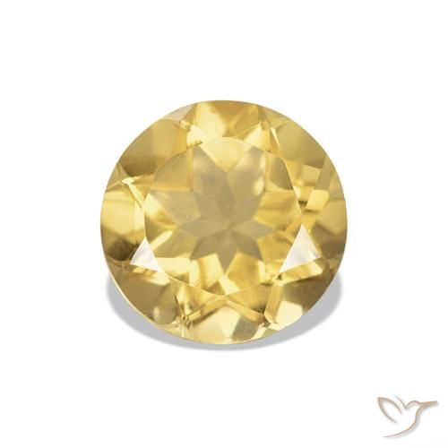 1.19ct Arancio dorato Citrino, Rotondo, VVS-VS