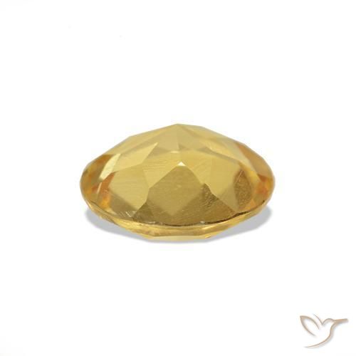 Citrino Giallo chiaro naturale da 0.94 ct, Taglio rotondo, VS