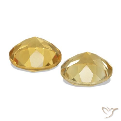 Gemme di Citrino Oro chiaro naturale da 2.29 ct, Taglio rotondo, VS