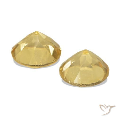 Gemme di Citrino Oro chiaro naturale da 2.41 ct, Taglio rotondo, VS