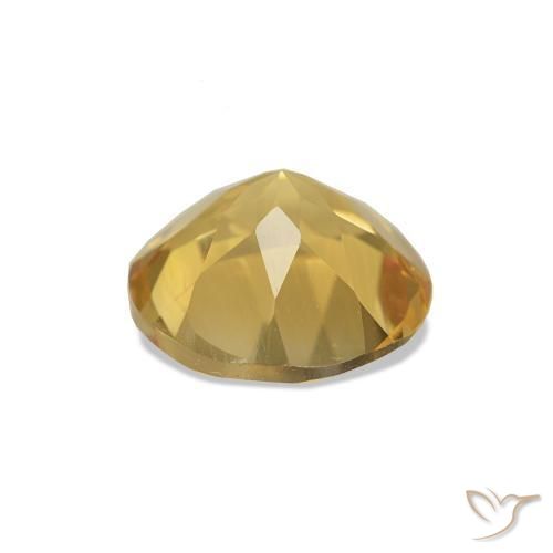 Citrino Giallo Toscana naturale da 1.14 ct, Taglio rotondo, VVS