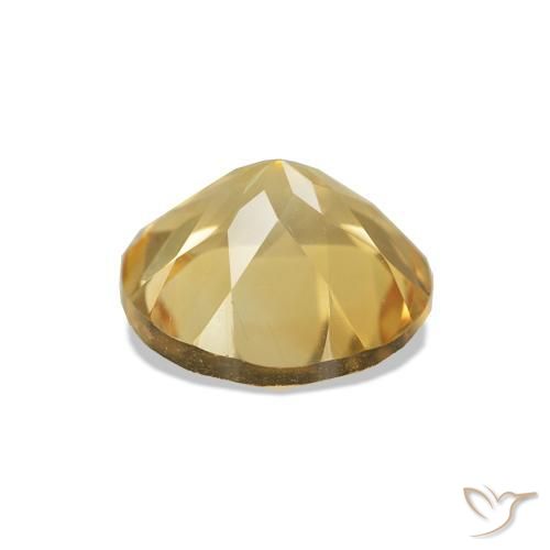Citrino Oro medio naturale da 1.11 ct, Taglio rotondo, VVS