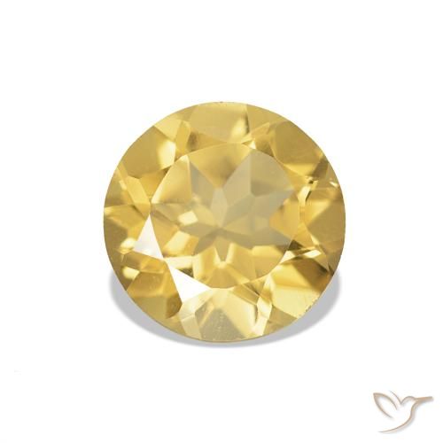 1.18ct Oro Citrino, Rotondo, VVS
