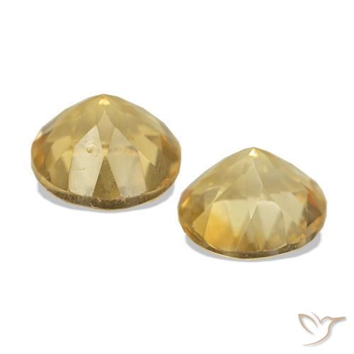 Gemme di Citrino Dorato naturale da 2.41 ct, Taglio rotondo, VS