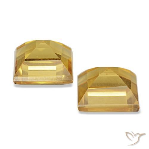Gemme di Citrino Dorato naturale da 2.10 ct, Quadrato, VS