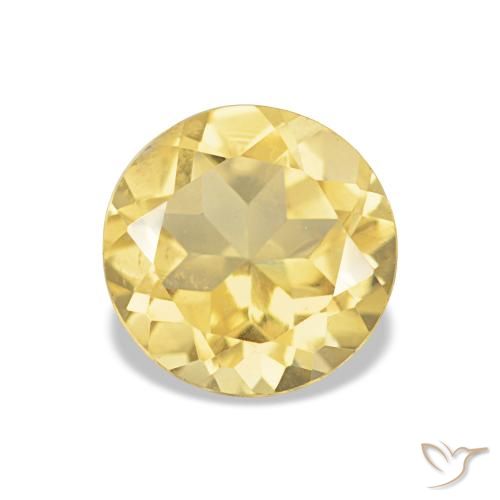 1.13ct Giallo dorato chiaro Citrino, Rotondo, VS