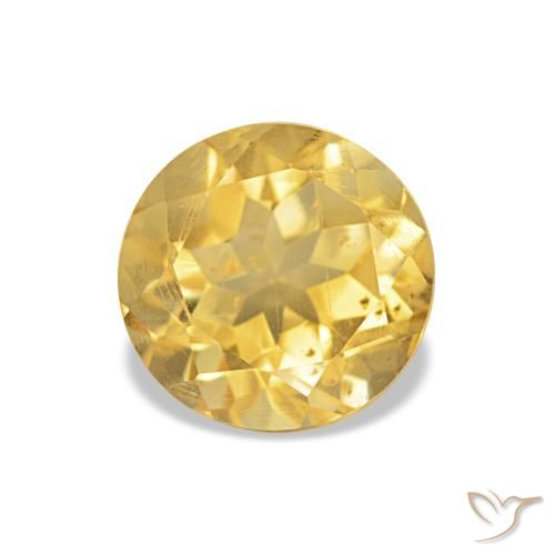 1.06ct Giallo chiaro Citrino Pietre preziose, Rotondo, VS