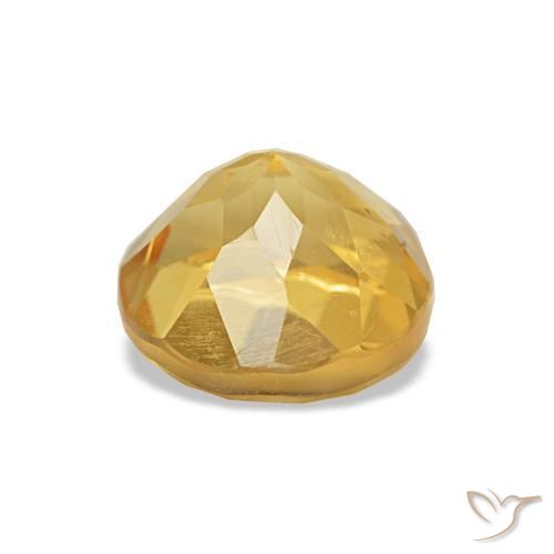 Citrino Giallo chiaro naturale da 1.06 ct, Taglio rotondo, VS