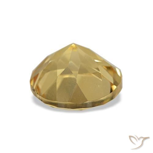 Citrino Oro chiaro naturale da 1.21 ct, Taglio rotondo, VVS