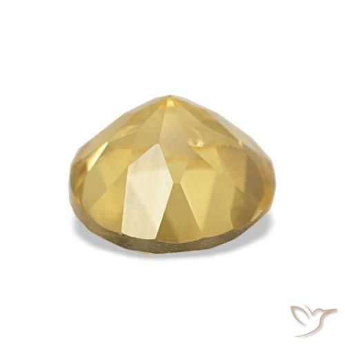 Citrino Oro chiaro naturale da 1.32 ct, Taglio rotondo, VS