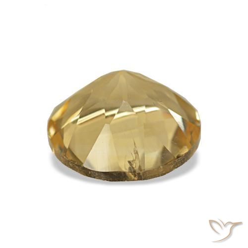 Citrino Giallo dorato chiaro naturale da 1.13 ct, Taglio rotondo, VS