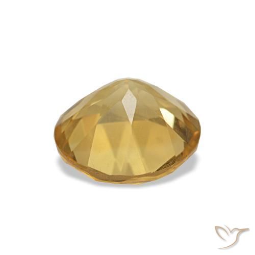 Citrino Giallo chiaro naturale da 1.09 ct, Taglio rotondo, VS