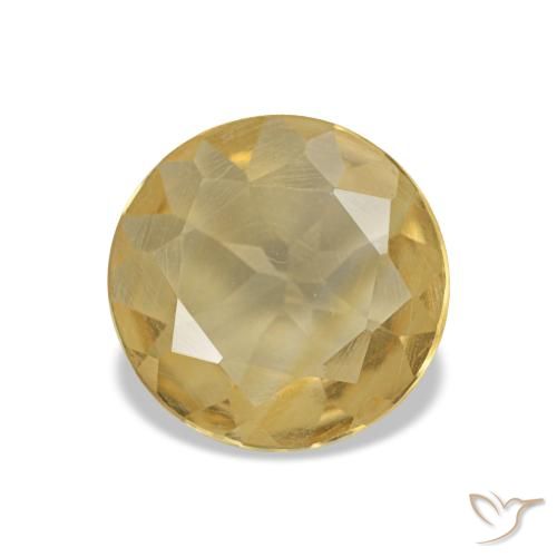 0.98ct Giallo medio Citrino, Rotondo, VS