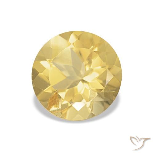 1.21ct Giallo dorato chiaro Citrino, Rotondo, VS