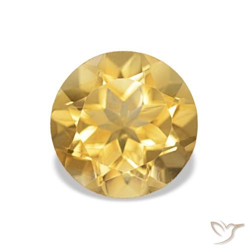 1.17ct Dorato Citrino Pietre preziose, Rotondo, VS