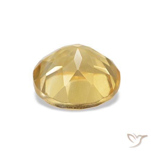 Citrino Oro chiaro naturale da 1.26 ct, Taglio rotondo, VVS