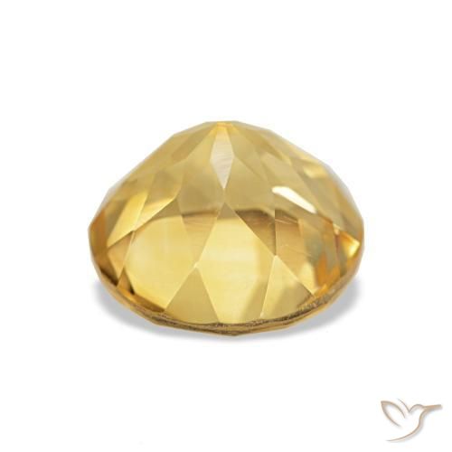 Citrino Giallo dorato chiaro naturale da 2.00 ct, Taglio rotondo, VS