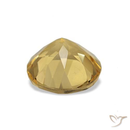 Citrino Giallo chiaro naturale da 1.04 ct, Taglio rotondo, VVS