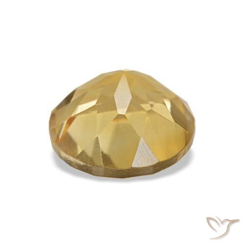 Citrino Oro medio naturale da 1.32 ct, Taglio rotondo, VVS