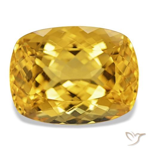 Citrino Oro profondo naturale da 21.48 ct, Taglio a cuscino, IF
