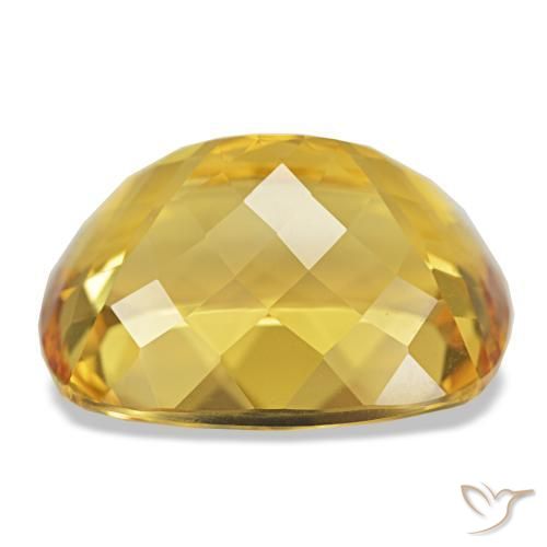 Citrino Oro profondo naturale da 21.48 ct, Taglio a cuscino, IF