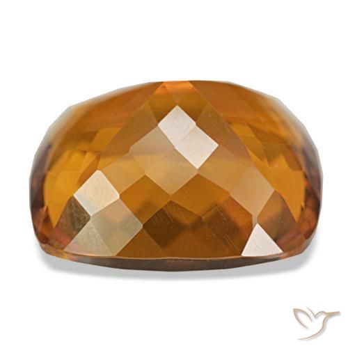 Citrino Arancione scuro naturale da 35.71 ct, Taglio a cuscino, IF