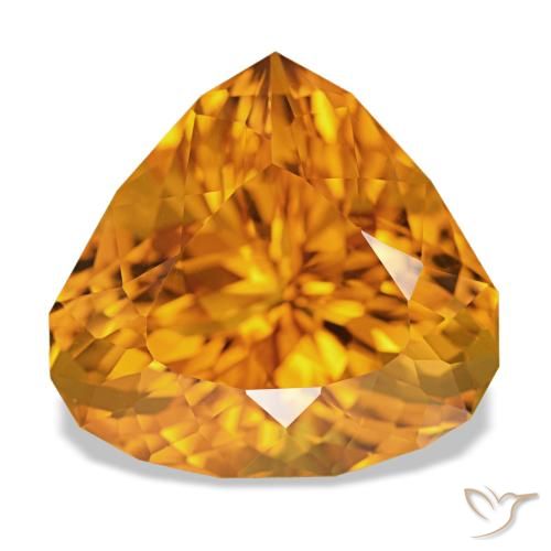 14.77ct Arancio intenso-OroG Citrino, Forma a pera, VVS