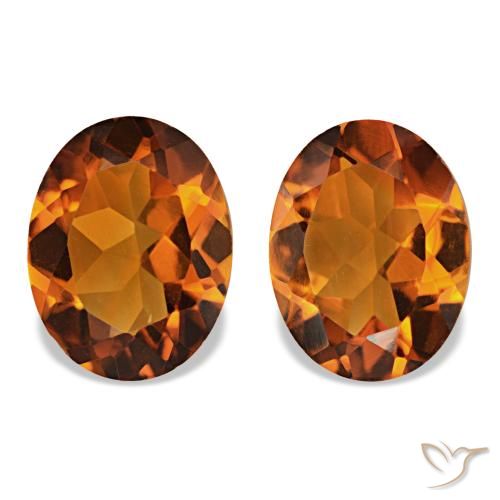Gemme di Citrino Arancio Medio naturale da 2.92 ct, Taglio ovale, VVS