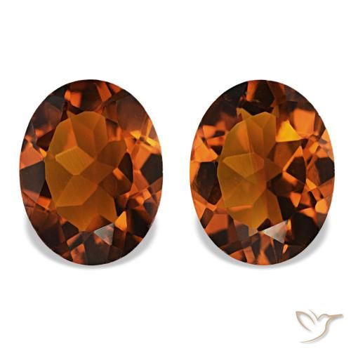 Gemme di Citrino Arancione Ambra naturale da 2.78 ct, Taglio ovale, VVS-VS