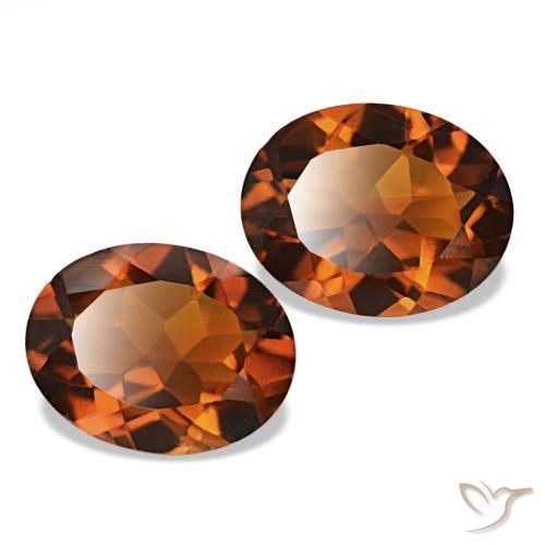 Gemme di Citrino Arancione Ambra naturale da 2.78 ct, Taglio ovale, VVS-VS