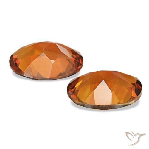 Gemme di Citrino Arancione Ambra naturale da 2.83 ct, Taglio ovale, VS