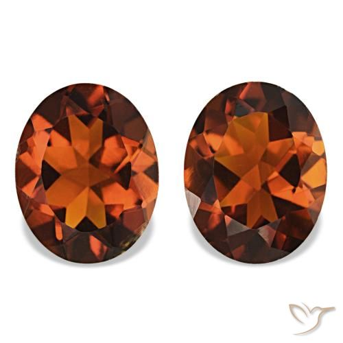 Gemme di Citrino Arancione scuro naturale da 3.18 ct, Taglio ovale, VS