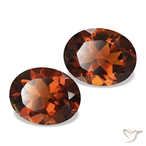 Gemme di Citrino Arancione scuro naturale da 3.18 ct, Taglio ovale, VS