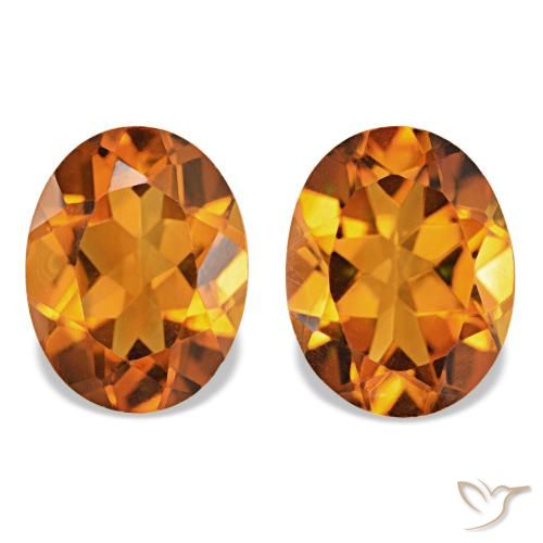 Gemme di Citrino Arancio Medio naturale da 3.37 ct, Taglio ovale, VVS
