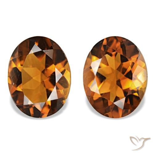 Gemme di Citrino Arancio Terra naturale da 3.31 ct, Taglio ovale, VS