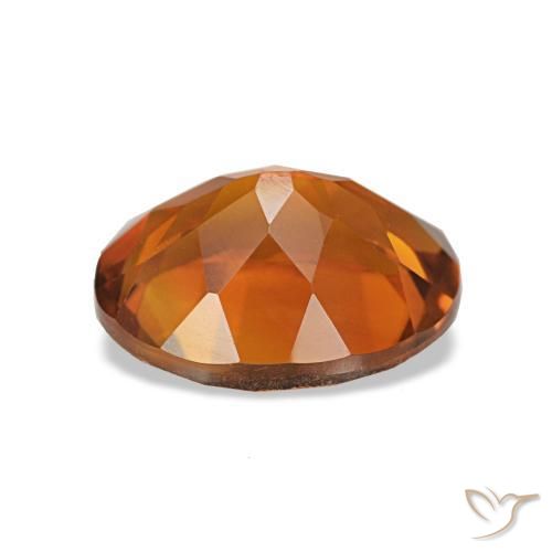 Citrino Arancione rossastra naturale da 1.74 ct, Taglio ovale, VVS