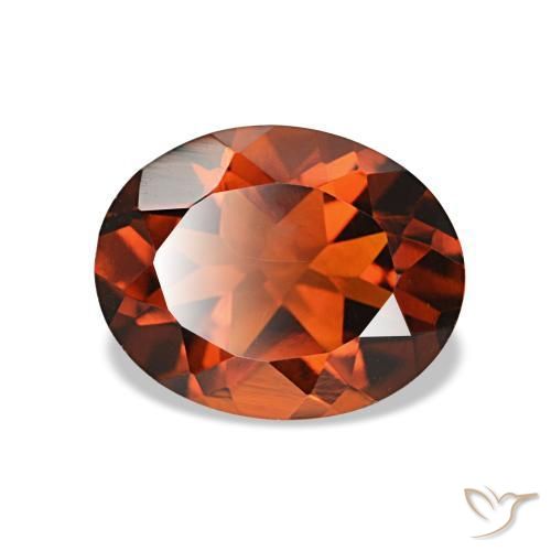 Citrino Arancione Ambra naturale da 1.68 ct, Taglio ovale, VS-SI