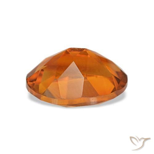 Citrino Arancione rossastra naturale da 1.62 ct, Taglio ovale, VVS-VS