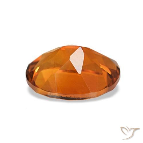 Citrino Arancione Ambra naturale da 1.66 ct, Taglio ovale, VVS