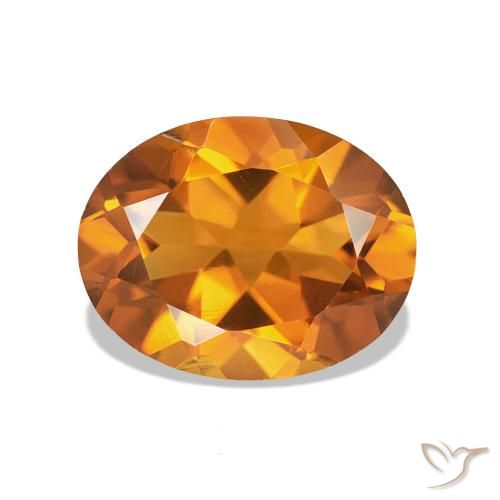 1.83ct Marrone arancio Citrino, Ovale, VVS