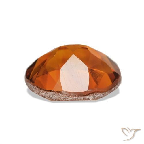 Citrino Arancione Ambra naturale da 1.83 ct, Taglio ovale, VVS
